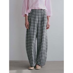 パンツ プリントカーブパンツ レディース