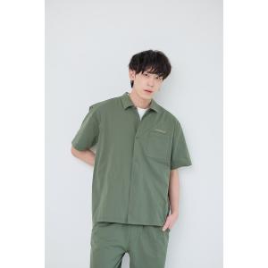 tシャツ 「AIRWALK/エアウォーク」カットツイルシャツ　半袖/開襟シャツ/カジュアル/セットアップ/メンズ/無地 メンズ