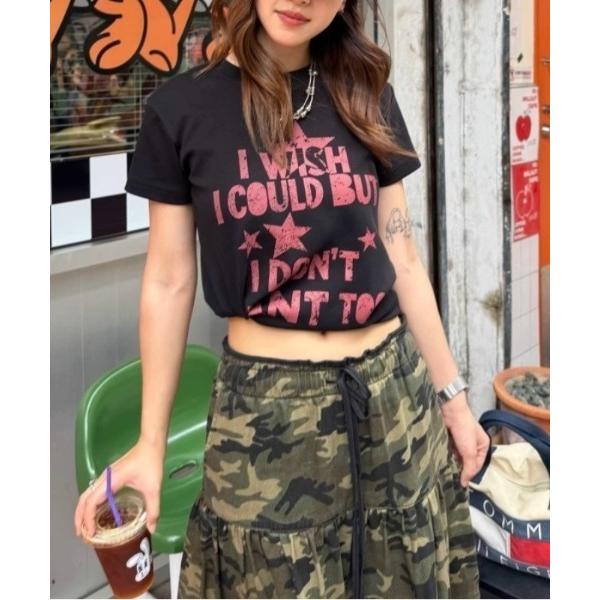 tシャツ creative print tee レディース