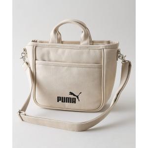 スマホショルダー トートバッグ ミニ 「PUMA/プーマ」「PUレザー 高見え」ビンテージPUミニトートバッグ レトロ ストリート y2k スポーツミックス 古着風 …