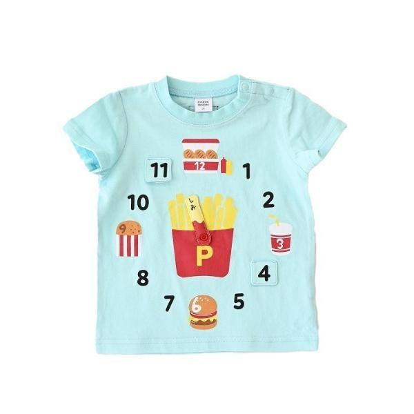 tシャツ CHEEK ROOM/チークルーム ポテトの時計 Tシャツ キッズ 子供服 男の子 女の子