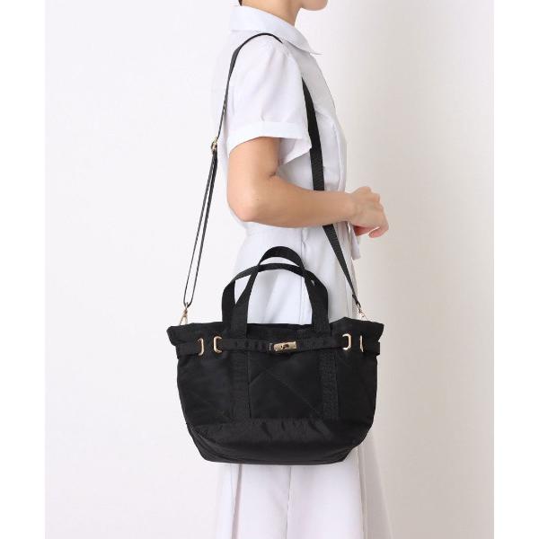 トートバッグ カシュカシュ cachecache / ヒネリ金具2wayナイロンキルティングトートM...