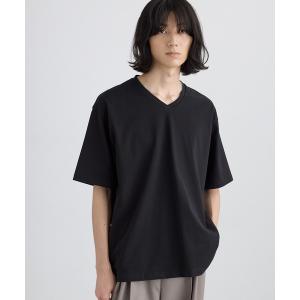 uvカット tシャツ 「接触冷感/UVカット」USAコットン コンフォート ヘビーオンス Vネック 半袖Tシャツ メンズ レディース