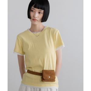 tシャツ 半袖 レイヤードハイショクＴ　748287 レディース