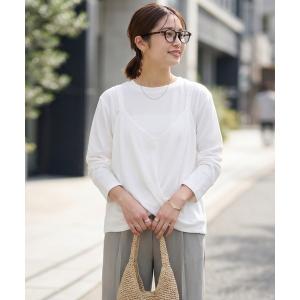 tシャツ クロスベストレイヤードカットソー レディース