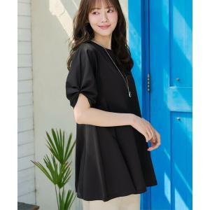 uvカット tシャツ 半袖 「サマケア」ボリュームスリーブチュニック レディース