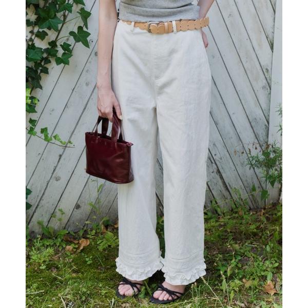 ワイドパンツ パンツ hem frill wide pants / ヘムフリルワイドパンツ レディー...