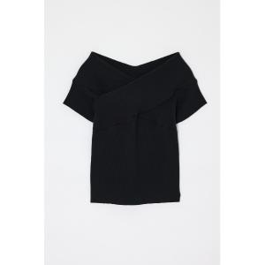 ニット セーター CROSS OFF SHOULDER トップス レディース