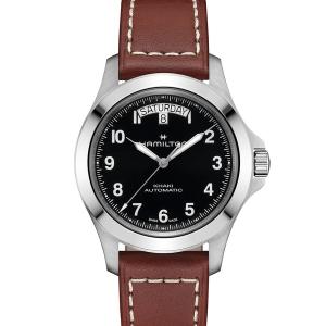 腕時計 メンズ HAMILTON 「ハミルトン」 腕時計 Khaki Field （カーキ フィールド） King キング 40MM ブラック×ブラウン メンズ レディース