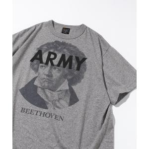 tシャツ Alpha Industries/アルファ インダストリーズ 別注 ARMY ベートーベン プリントTシャツ メンズ