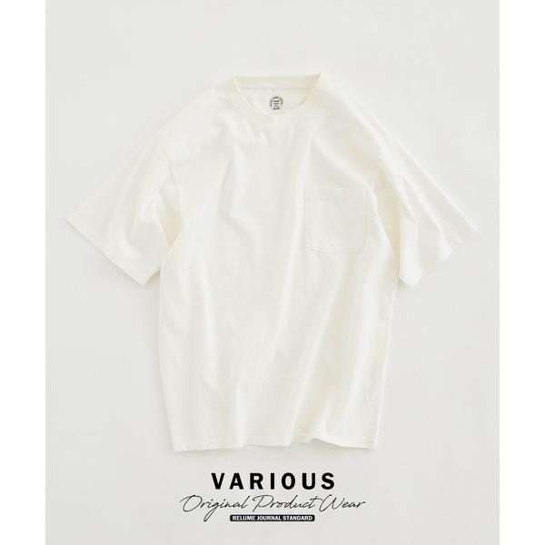 tシャツ ヴァリアス ガーメントダイ ポケットTシャツ メンズ