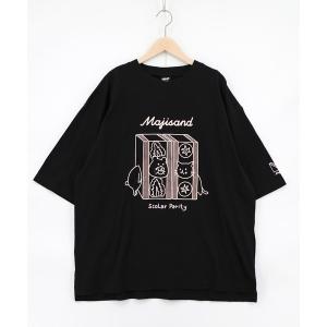 tシャツ 362107：Majisand×Parity クマネコサンドTシャツ レディース メンズ