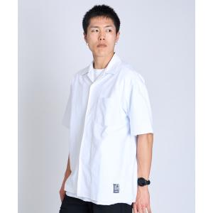 シャツ 半袖 「 CHROME / クローム 」LSC SHIRT WIDE FIT OG LOGO / ライムストーン ケーブ シャツ ワイド フィット オージー ロゴ 接触冷感 空間冷却 鍾…