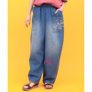 パンツ Orale! 刺繍コクーンデニムパンツ レディース