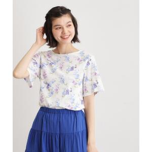 tシャツ 「UVカット／接触冷感」ポリー柄 コットンジャージーTシャツ レディース