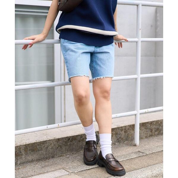 「FREAK'S STORE」 デニムショートパンツ 26 サックスブルー レディース