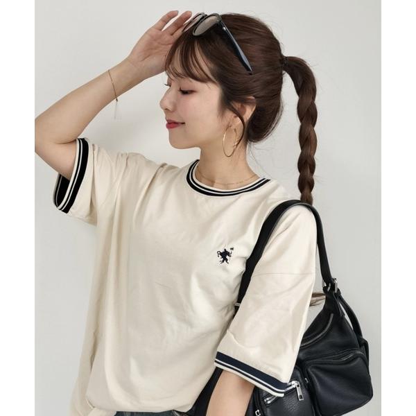 「Java」 半袖Tシャツ MEDIUM ベージュ レディース