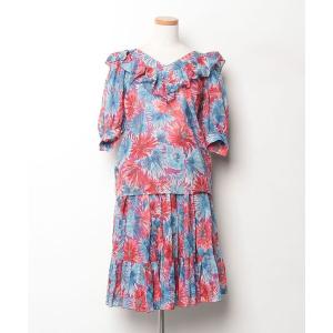 「Christian Dior」 セットアップ 7 レッド レディース