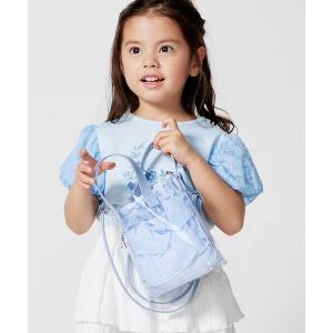 ショルダー ショルダーバッグ フリル巾着inクリアポシェット キッズ 子供 女の子