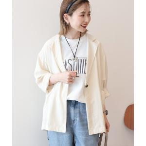 ジャケット テーラードジャケット 「接触冷感」ニュアンスオーバージャケット レディース｜ZOZOTOWN Yahoo!店