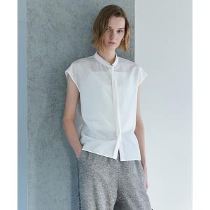 ブラウス シャツ 「新色追加・CLASSY.掲載」セシェシルキーローン フレンチスリーブボウタイブラウス レディース