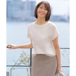 tシャツ 半袖 「2WAY」コットンスムース フレンチスリーブ カットソー レディース
