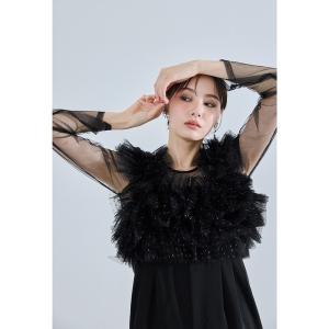 LE'RURE パンツドレス Tiered frill sleeve set up pants : ZOZOTOWN