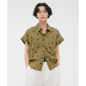 ブラウス シャツ POLKA DOT COTTON POPLIN レディース