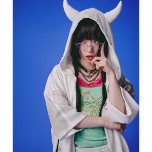 パーカー GALFY/ガルフィー/「LHP EXCLUSIVE」地雷ギャル フード半袖パーカー レディース メンズ