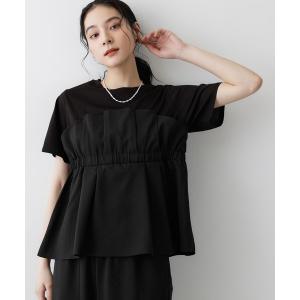uvカット tシャツ 半袖 「セットアップ可/UVカット/洗える」ビスチェドッキングTシャツ レディース