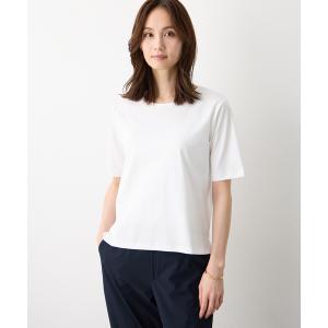 uvカット tシャツ 半袖 クルーネックTシャツ「すごツヤ・UVカット・接触冷感」 レディース