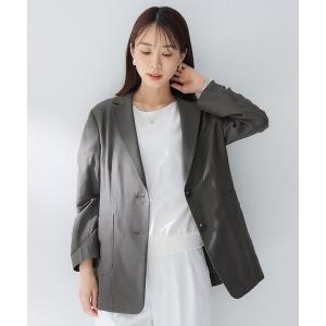 ジャケット テーラードジャケット 「程よいシアー感/洗える」エアリーバイオジャケット レディース