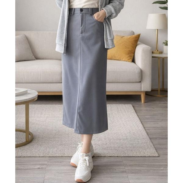 ロング スカート すっきり見え叶う美シルエットIラインロングスカート