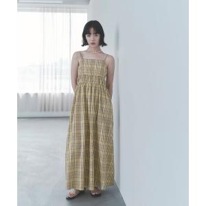 ワンピース 「EMMEL REFINES」EM ビッグチェック キャミワンピース