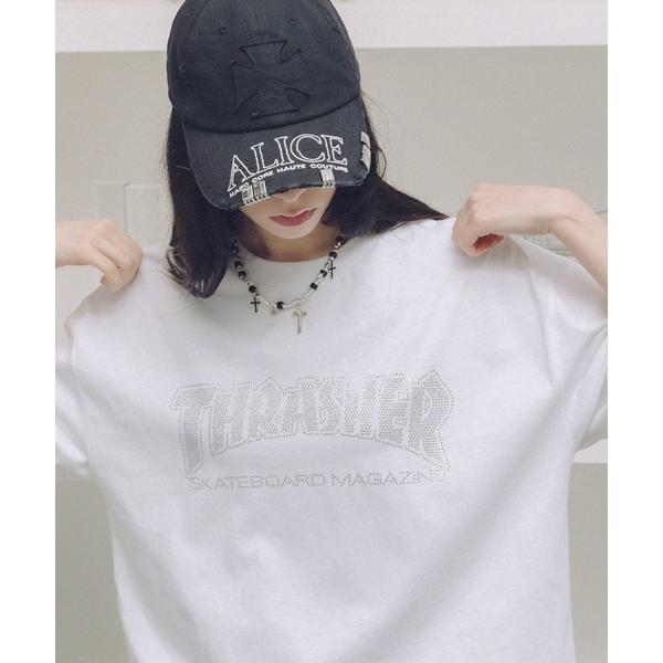 tシャツ THRASHER×MSG 別注 ラインストーンTシャツ メンズ レディース
