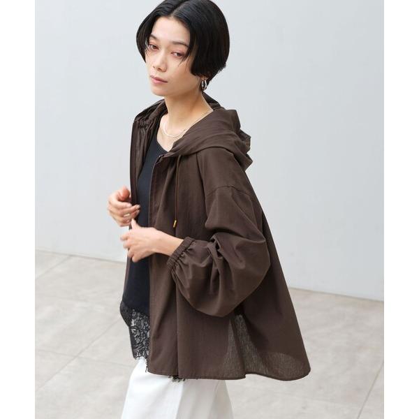 ブラウス シャツ 「size SHORTあり」フード ギャザー シャツ  UVカット 通気性 吸水速...