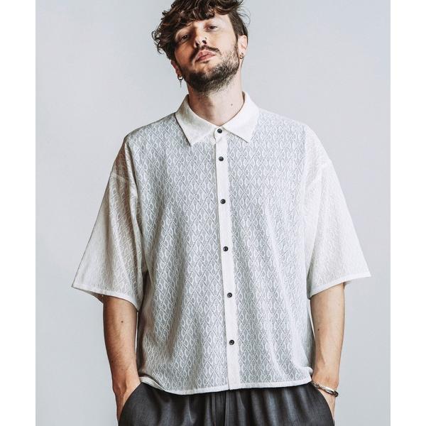 シャツ 「NO ID.」Diamond Sheer BIG Shirt / ダイヤ シアー ビッグ ...