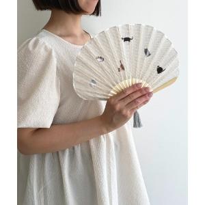 ANNA SUI（アナスイ） 扇子 うちわ 収納ケース付き扇子（ローズ