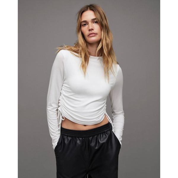 「ALLSAINTS」 長袖カットソー 4 ホワイト レディース