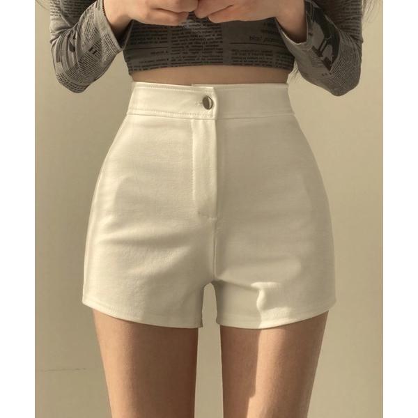 パンツ ハイウエストストレッチマイクロショートパンツ レディース