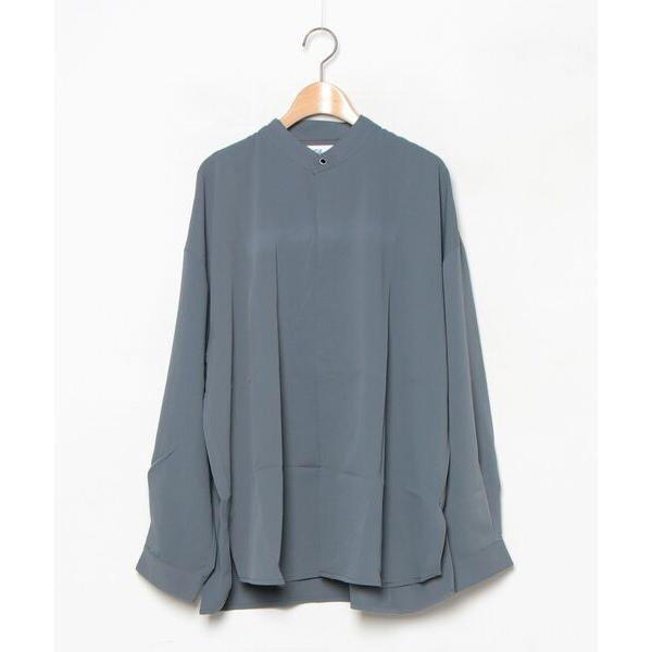 「Loose/ルース」 長袖シャツ S グレイッシュブルー メンズ