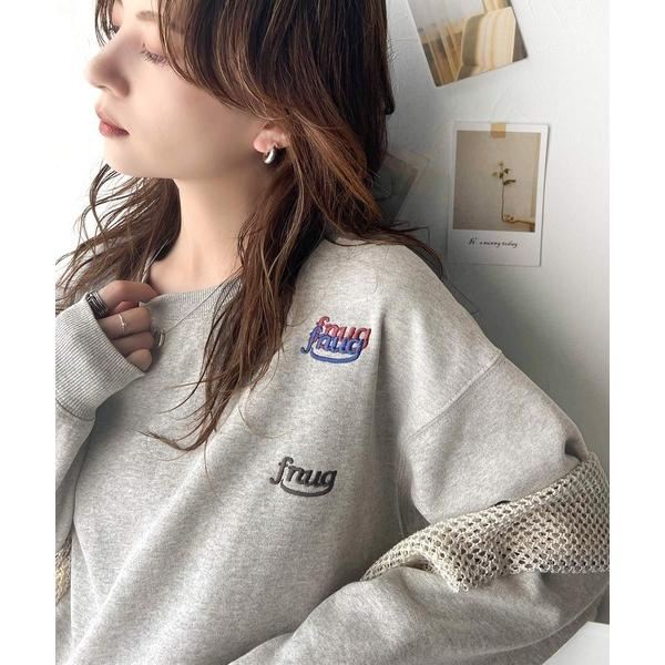 「Java」 スウェットカットソー LARGE 杢グレー レディース