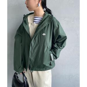 「DANTON」 ジップアップパーカー M ダークグリーン レディース