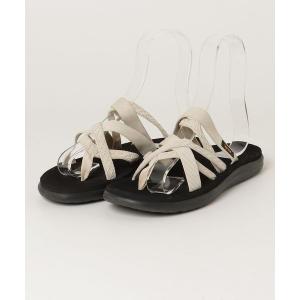 「Teva」 フラットサンダル 24cm ブラック レディース