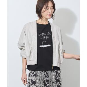 コート アウター 合皮プリーツジップアップブルゾン レディースの商品画像