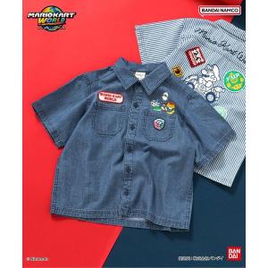 ブラウス シャツ マリオカート ワールド ワッペンシャツ キッズ 子供服 男の子 女の子