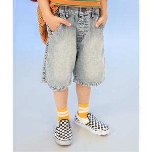 ハーフパンツ パンツ 短パン 「ひんやり/サマーエール」接触冷感デニムハーフパンツ キッズ 子供服 男の子 女の子