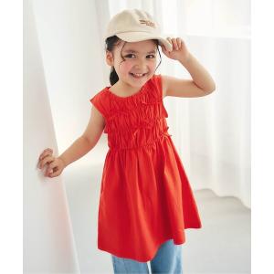 ワンピース 「WEB限定」シャーリングリボンカットワンピース キッズ 子供服 女の子｜ZOZOTOWN Yahoo!店