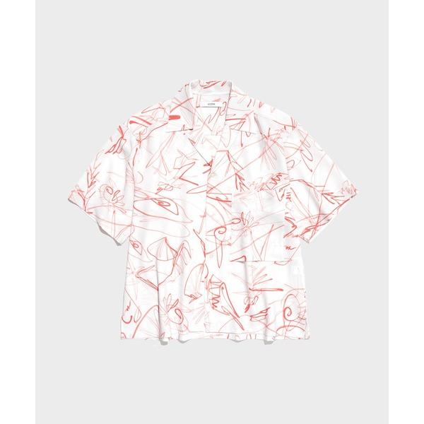シャツ 半袖 「UJOH HOMME / ウジョーオム」Wide Set Open Collar B...