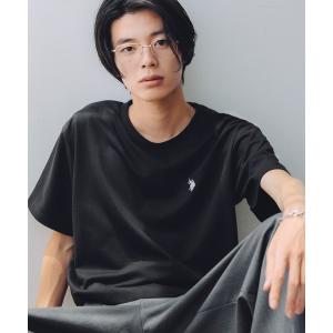 tシャツ U.S. POLO ASSN. 別注 ワンポイント刺繍 コンパクト半袖ベーシックTシャツ メンズ レディース